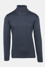 Men's Dark Blue Knitted Turtleneck