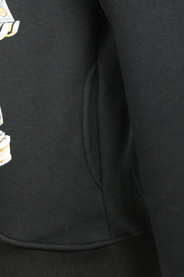 Μαύρη Μπλούζα Φούτερ