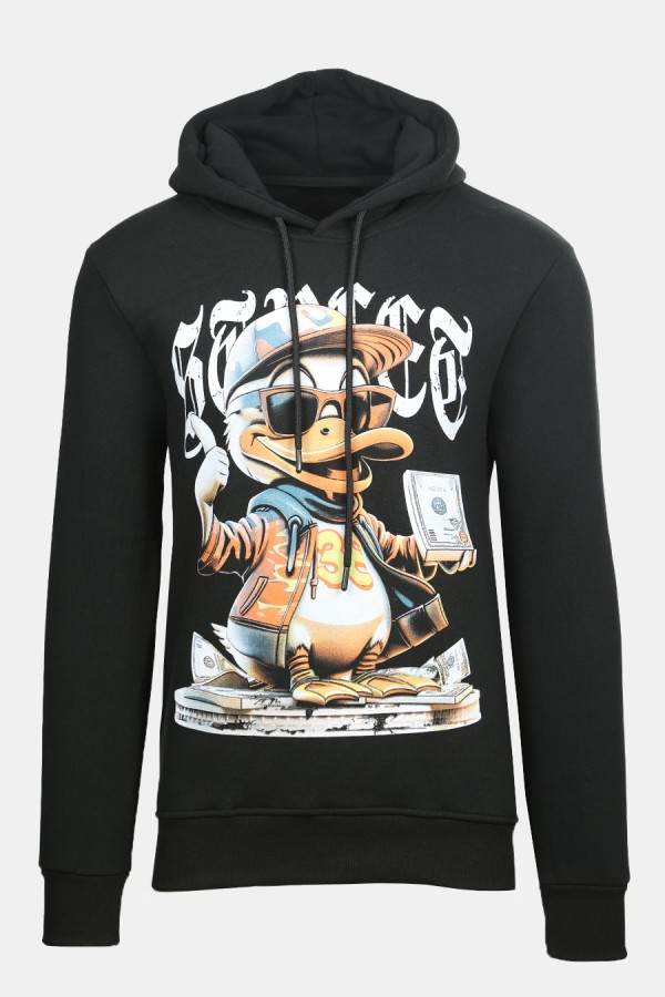 Μαύρη Μπλούζα Φούτερ