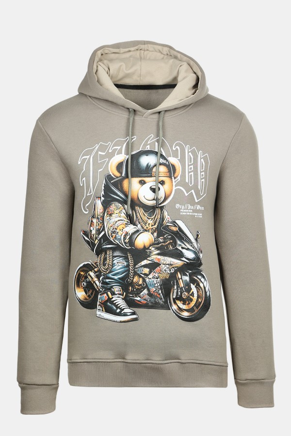 Καφέ Μπλούζα Φούτερ