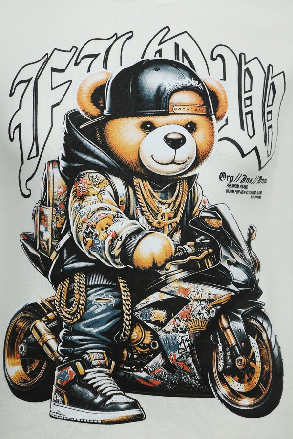 Λευκή Μπλούζα Φούτερ