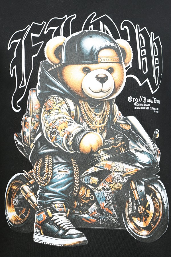 Μαύρη Μπλούζα Φούτερ