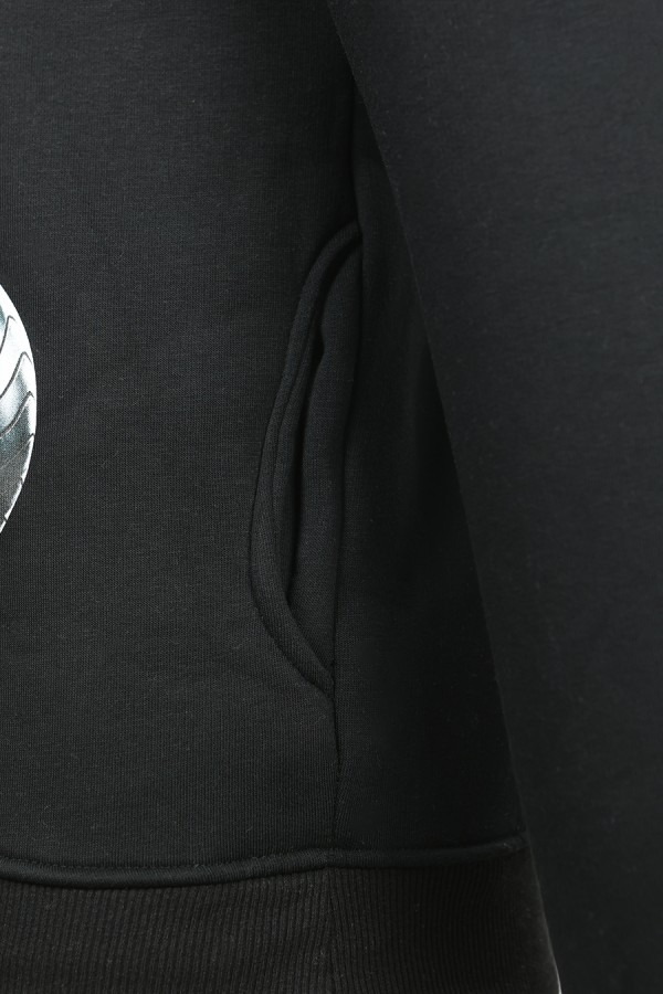 Μαύρη Μπλούζα Φούτερ
