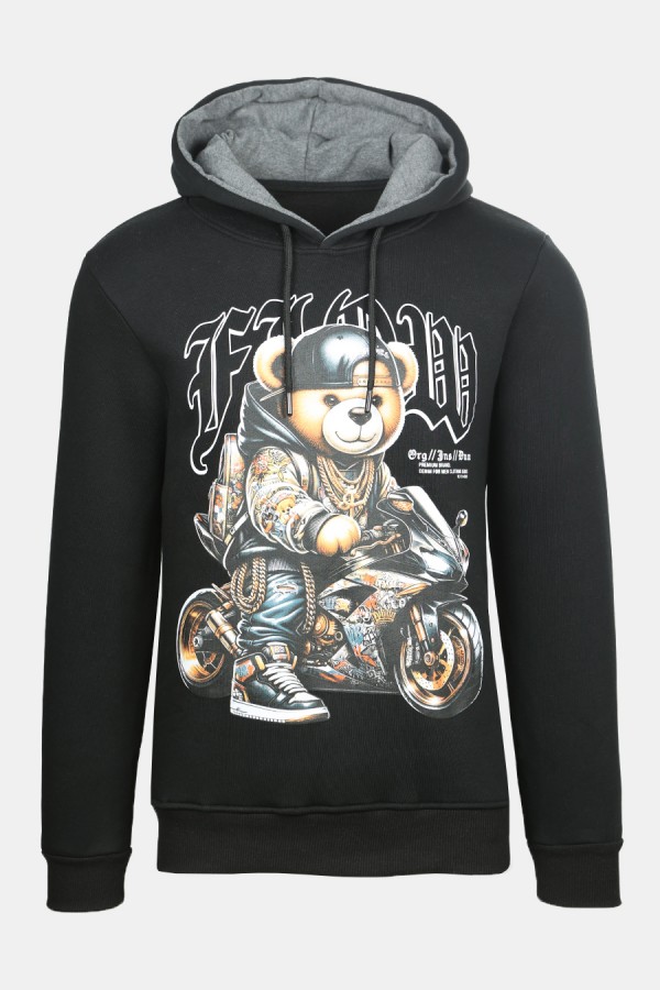 Μαύρη Μπλούζα Φούτερ