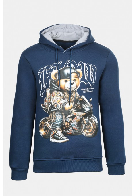 Σκούρο Μπλε Μπλούζα Φούτερ