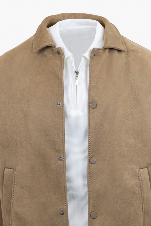 Ανδρικό SoftSuede Casual Camel Σακάκι