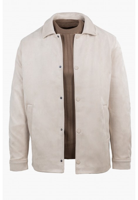 Ανδρικό SoftSuede Casual Μπεζ Σακάκι