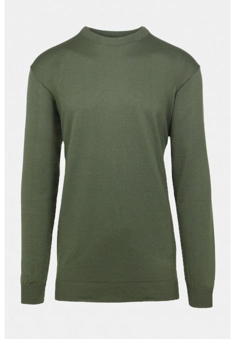 Ανδρική Χακί Πλεκτή Μπλούζα