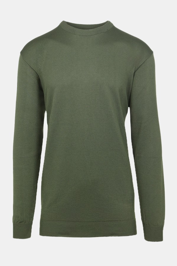 Ανδρική Χακί Πλεκτή Μπλούζα