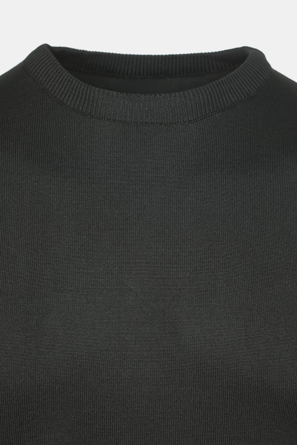 Men's Black Knitted T-shirt