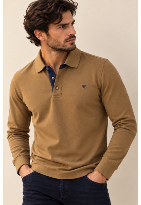 Ανδρική κάμελ Μπλούζα Polo
