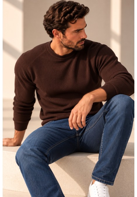 Men's brown T-shirt