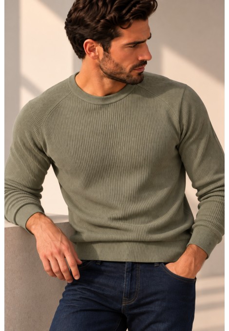 Men's khaki T-shirt