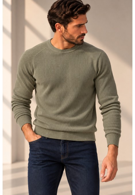 Men's khaki T-shirt