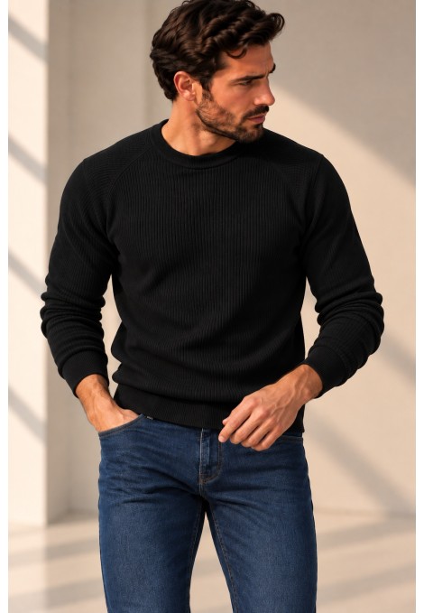 Men's black T-shirt