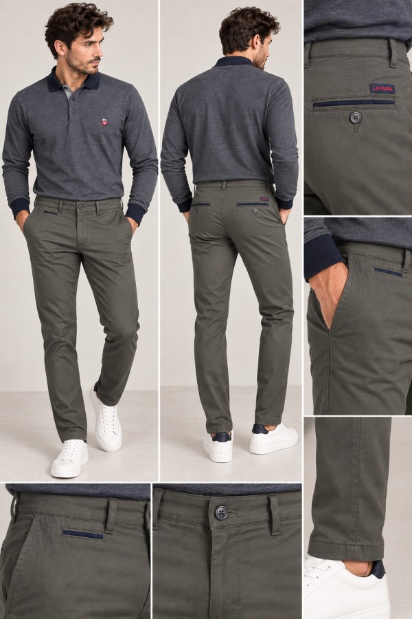 Men's Khaki Chino Pants