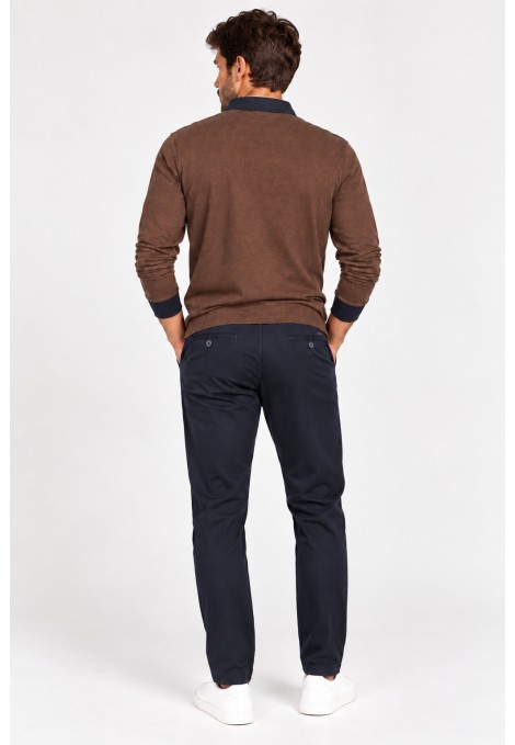 Men's Dark Blue Chino Pants