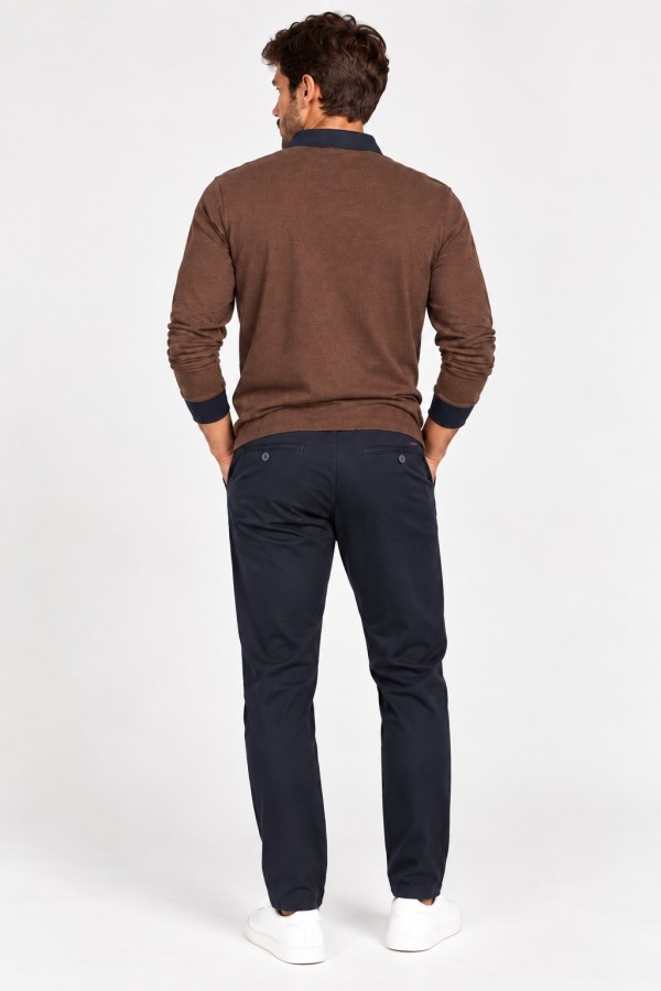 Men's Dark Blue Chino Pants