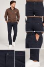 Men's Dark Blue Chino Pants