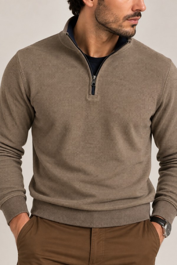 Men's camel T-shirt
