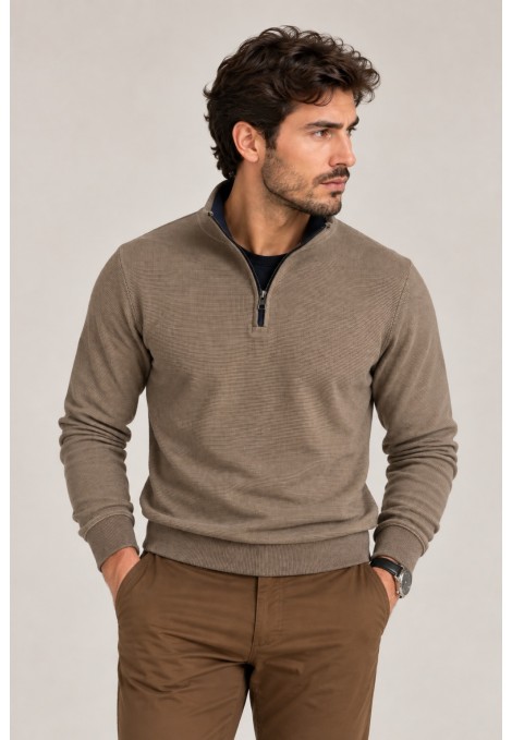 Men's camel T-shirt