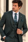 Ανδρικό πράσινο Κοστούμι- Mixed Wool