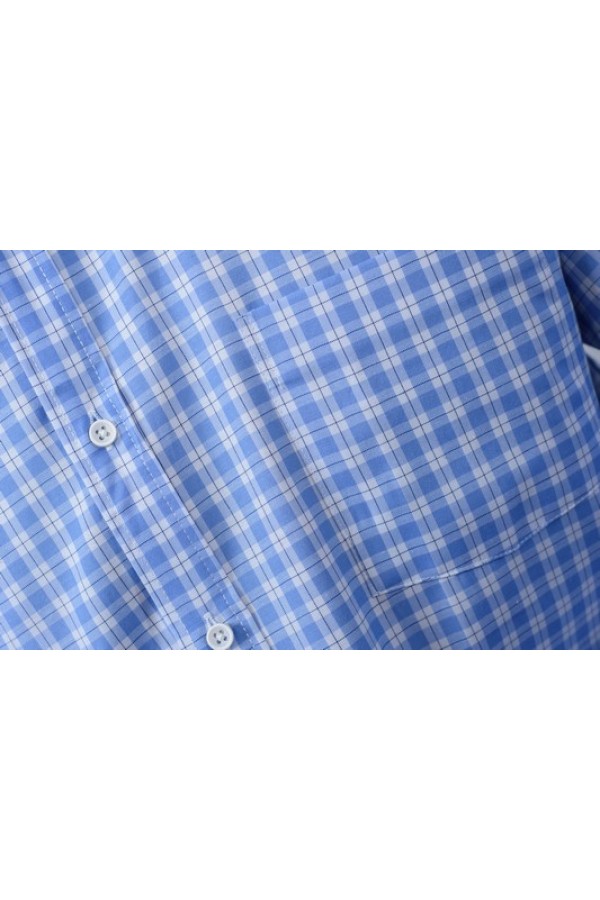 La pupa light blue checked shirt (x17677)
